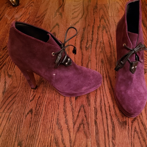 Designer Rag and Bone purple ankle boots - Picture 4 of 4